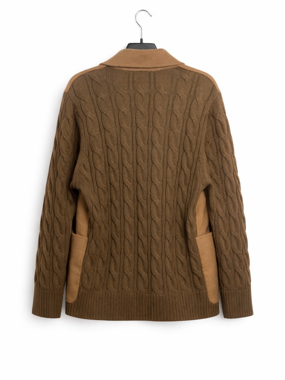 HUNTER Wool Blend Double Breasted Knit Sleeve Jacket NWT Size M - Picture 4 of 10